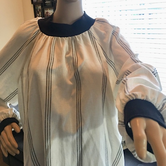 Zara Women’s Shirt Cream and Black - Picture 3 of 7